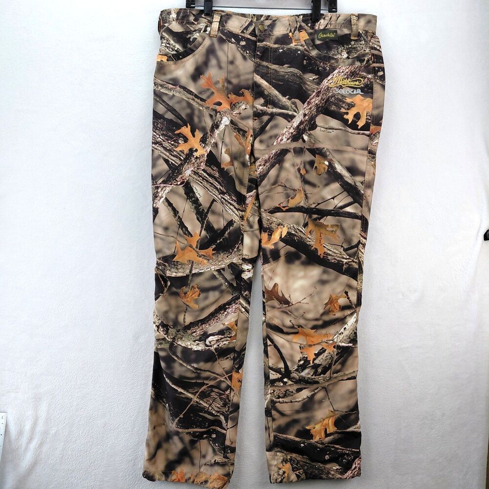 Gamehide Camouflage Hunting Pants Mens XL Mathews Solo Cam Lost Camo Lightweight